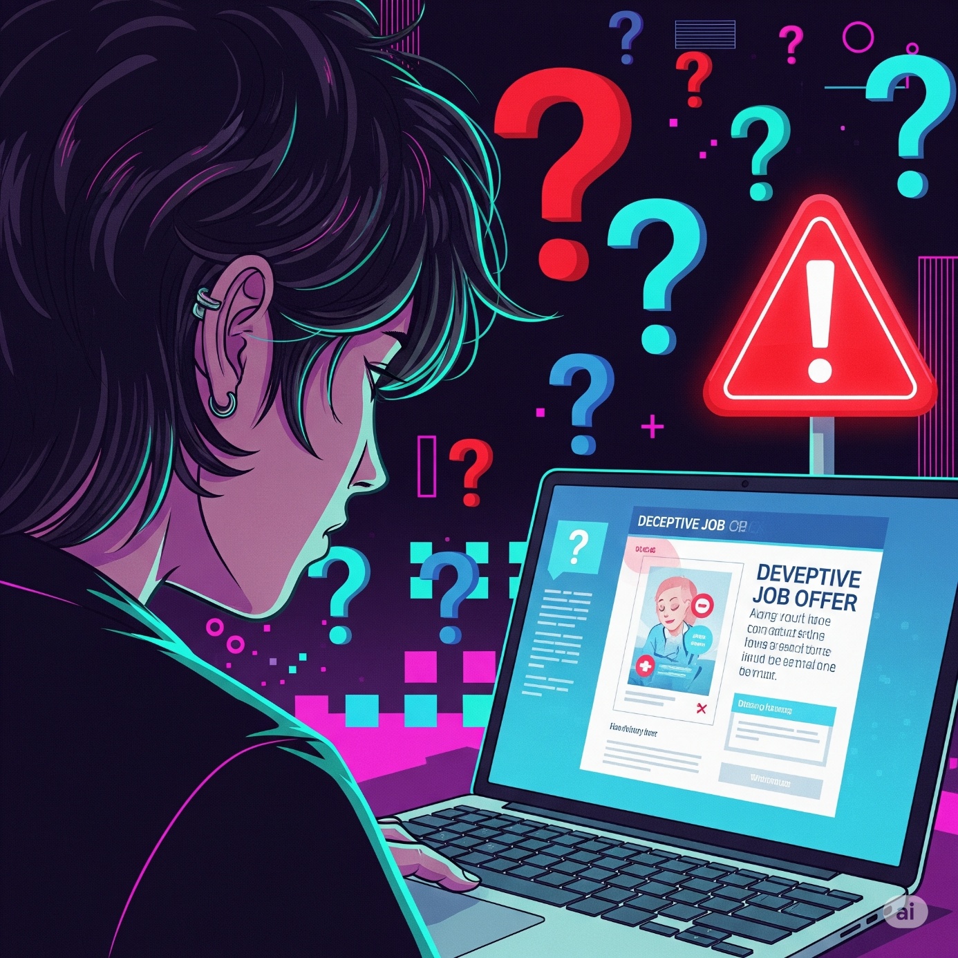 fałszywa oferta pracy 