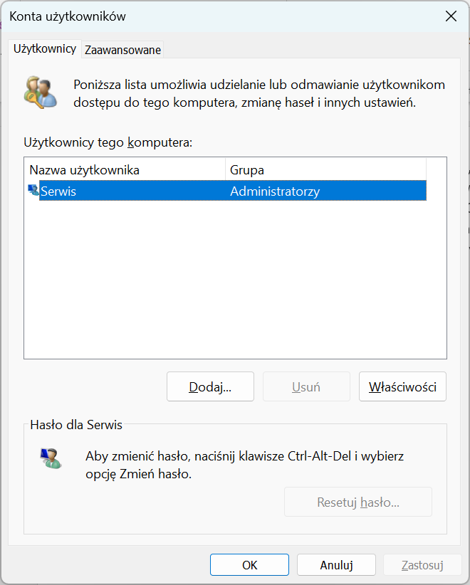 konta użytkowników